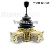 RunnTech control joystick Master Controller (RT-300) Multi-axis Gantry cranes general-purpose Heavy duty Double-beam Full grip Single-beam bridge Spring return Dual axis Single Friction hold Mechanical lock Analogue output crane joystick controllers