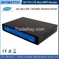 Bus Router ZL-B318 Cheapest 4G Td/FDD LTE Cellular WiFi Router Hotspot Repeater Booster with GPRS, VPN, Qos, Management