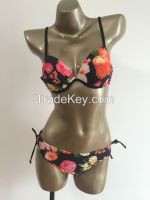 Floral print Push-up top bikini