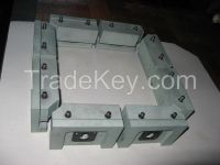 Set of movable profile supports for the welding process â�� PVC.