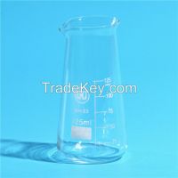 Huaou Conical Glass Beaker With Spout , Boro 3.3 Glass