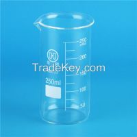 Huaou Tall Form Glass Beaker With Spout And Graduations, Boro 3.3 Glass