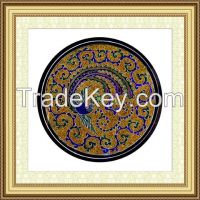 batik and embroidery wall hanging as gift