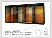U type combinated screen showroom display frame rack with ceramic tiles