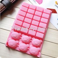 silicone little bear cake molds, chocolate moulds, ice cube trays, for cake tools