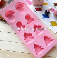 silicone Santa Claus cake moulds