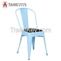 2015 hot sale comfortable metal dining chair/colorful restaurant furniture