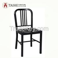 new design Metal navy dining room chair for restaurant