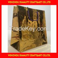 2016 golden gift paper bag/paper packaging bag