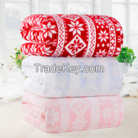 cheap fashion polyester flannel blankets