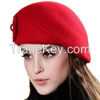 fashion cheap red wool beret caps