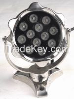 led underwater lamp, led pool lamp, led fountain lamp, 12W, RGB or single color