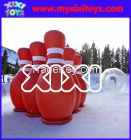 XIXI 2016 Hot sale Inflatable Bowling PIns Zorb Balls Sport Games