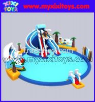 XIXI 2016 Hot Sale Inflatable Water Slides With Big Pool For Summer Holidays