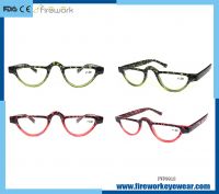 Double colors Plastic Reading Glasses with spring hinge