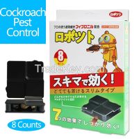 Robot Removable Square Cockroach Pest Control Bait Stations 1 Box (8 Count)