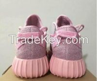 Free Shipping Wholesale Kanye West Yeezy 350 Boost Pirate Pink Rose Upgraded Final Women's Ports Running Athletic Sneakers Shoes Size 5-7.5