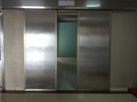 s/s automatic Sliding Powered double leaves x-ray protective Door