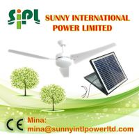 60 inch 30 watt solar panel powered system air conditioning ventilation cooling ceiling fan