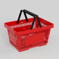 shopping plastic basket with handle