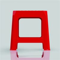 Plastic chair Stripe Low Stool F980513 Red