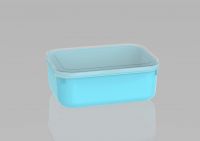 Best useful plastic food storage container Sina L20403  Navy Blue