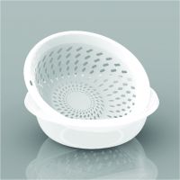 Hot selling plastic round basket & basin set C1069-J1069 White