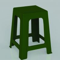 Plastic Chair with comfortable designs and high quality suit life space F1020 Osaka High Stool- Light Green