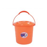 High quality plastic bucket with durable handle easy to store or transfer B952