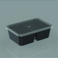 Plastic disposable takeaway rest  food container 700 Black