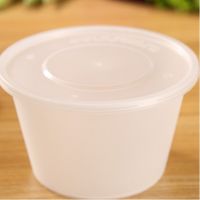 PP Plastic Disposable Round Food Container 500 ml