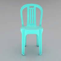 High-load plastic chair with bright colors, light weight suit even indoor or door F168 Large 4- Bar Chair