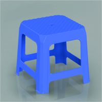 High-load plastic stool with bright colors, light weight suit even indoor or door F980513 Stripe Low Stool