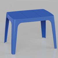 Solid Plastic Table with orderly shape, multicoloured designs suit outdoor or indoor space H170