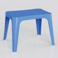 Solid Plastic Table with orderly shape, multicoloured designs suit outdoor or indoor space H1403-High Rectangular