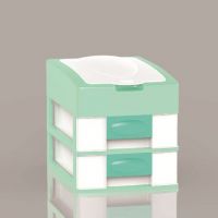 Hot designs: Plastic Cabinet-multi size, durable with premium materials suits multi pu T40415-3 Mini Fashion Cabinet-Light Green