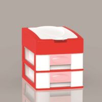 Hot designs:Plastic Cabinet-multi size,durable with premium materials suits multi purposeT40415-3 Mini Fashion Cabinet-Red