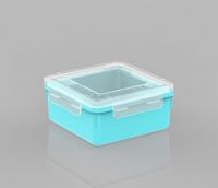 Plastic Food Containers are safe for use in the microwave, feature airtight lids, 100% BPA free L1184 Aqua