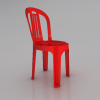 Plastic chairs are comfortable and solid designs, use premium materials, variety of shapes F168 Large 4- Bar Chair-Red