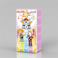 Plastic Cabinet with sophisticated designs, snugly shape, convenient for storing
