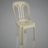 Plastic chairs: made of durable plastic, lightweight, sturdy, perfect for outdoor space F815- Coffee