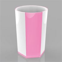 Hot product: Hexa cup, nice design with 2 colors and 6 edges, easy to handle makes your life fresh L1636-Pink