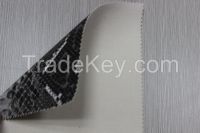 animal snake skin synthetic leather pvc printed leather for bags