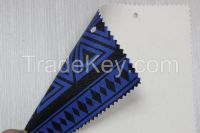 geometric printed leather fabric pvc synthetic leather for bags