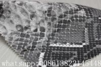 animal snake skin synthetic leather pvc printed leather for bags