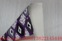 Guangzhou pvc artificial printed leather fabric for making bags