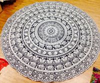 INDIAN MANDALA ROUND LAMENER YOGA BEACH MAT