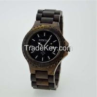 Newest Design Custom Design Watch Wholesale Pure Wood Watch ,Wooden Custom Watch Design