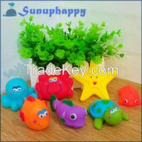 Factory supplier wholesale custom animal shape bath toys