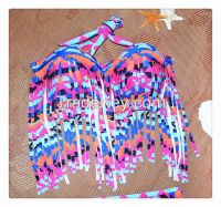 Grandlong Foreign Trade In Europe And America New Women Fat Fringed Bikini Swimsuit